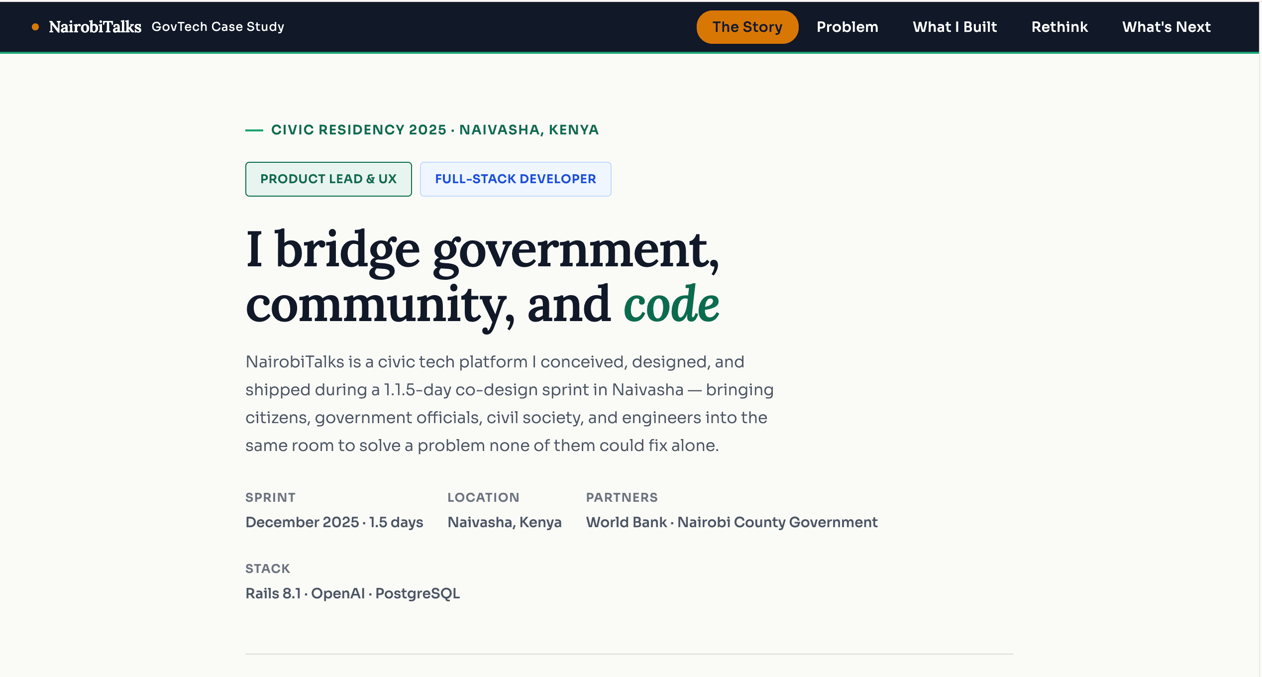 NairobiTalks case study